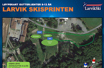 LØYPEKART - LARVIKSKISPRINTEN 2024