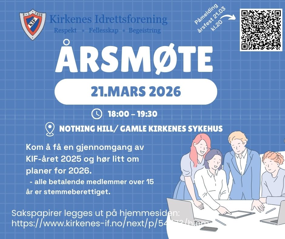 Image for Innkalling til årsmøte 21.03 kl.18:00