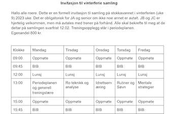 Vinterferesamling