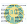 Terminliste A-laget 2025