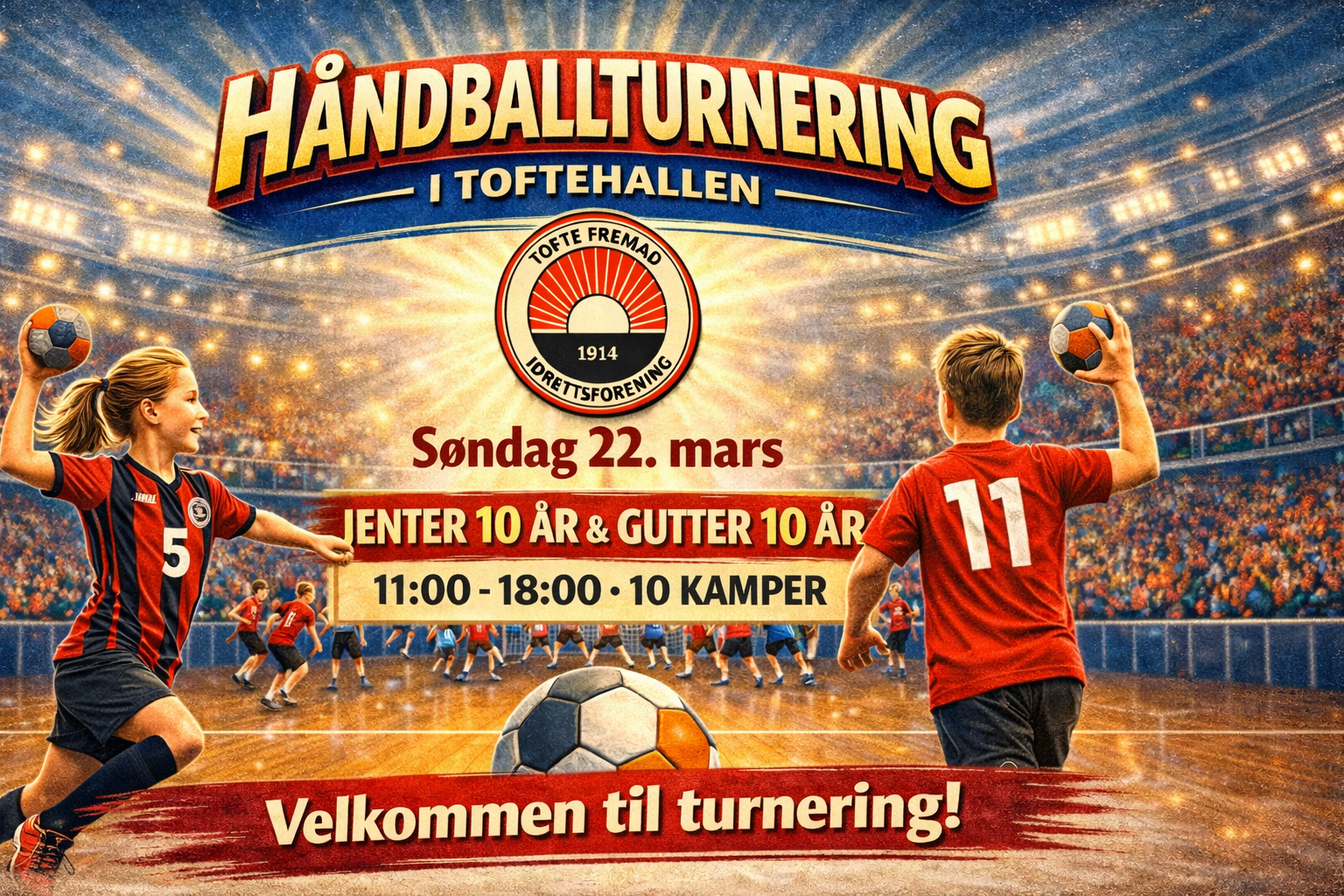 Image for Håndballturnering i Toftehallen
