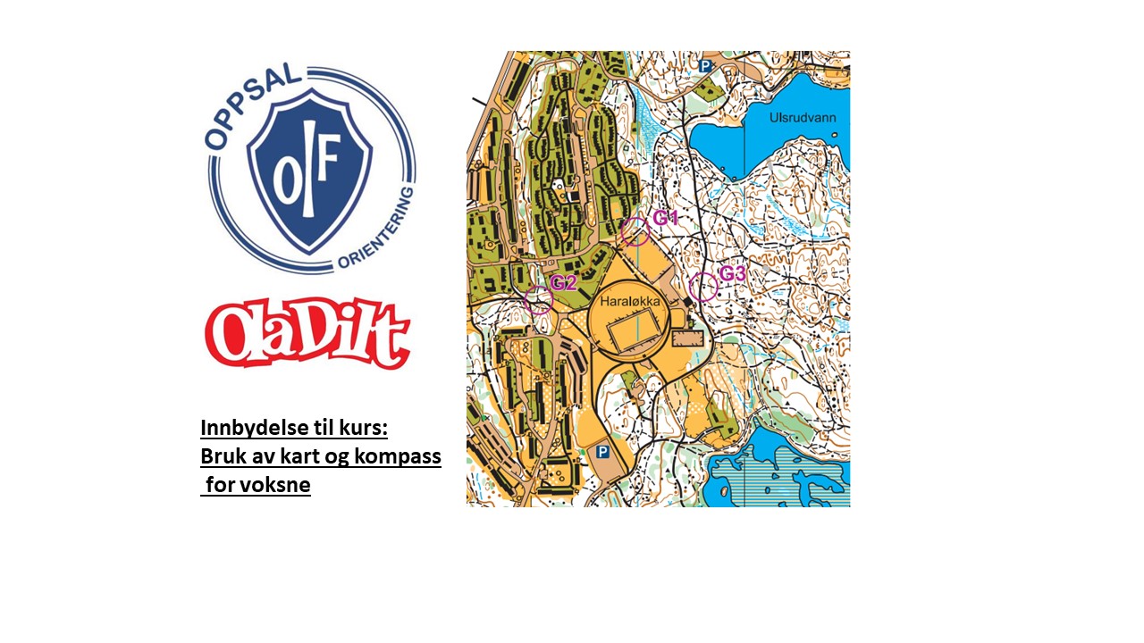 Innbydelse til kurs: Bruk av kart og kompass for voksne