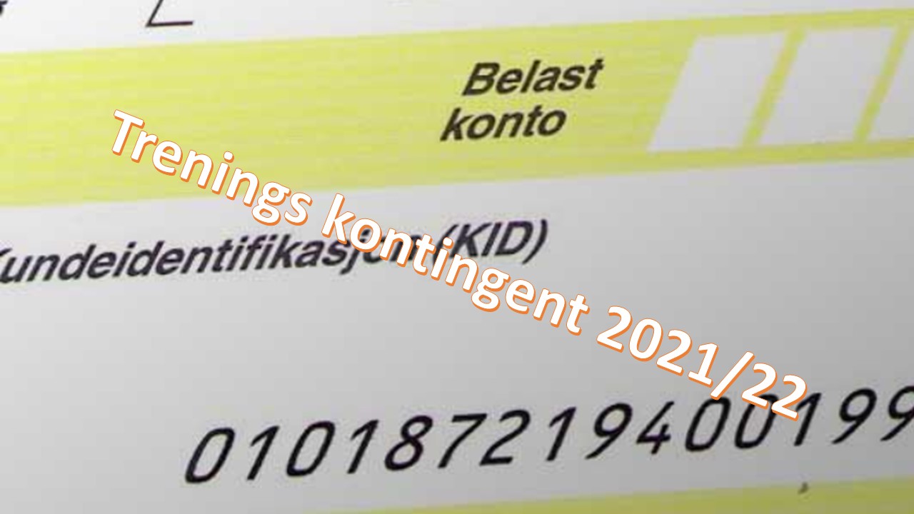 Trenings kontingent 2021/22 sesongen