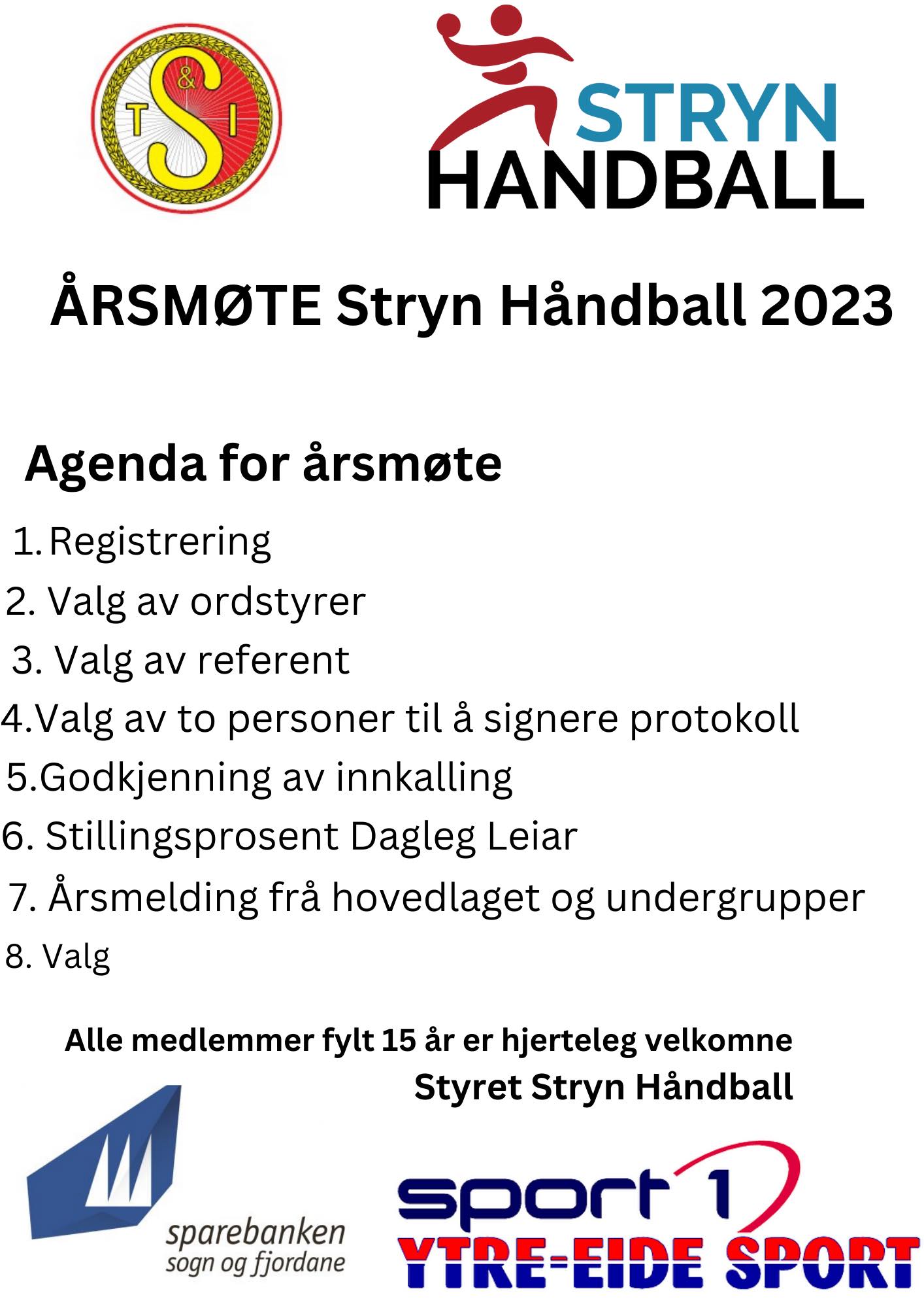 Årsmøte Stryn Handball