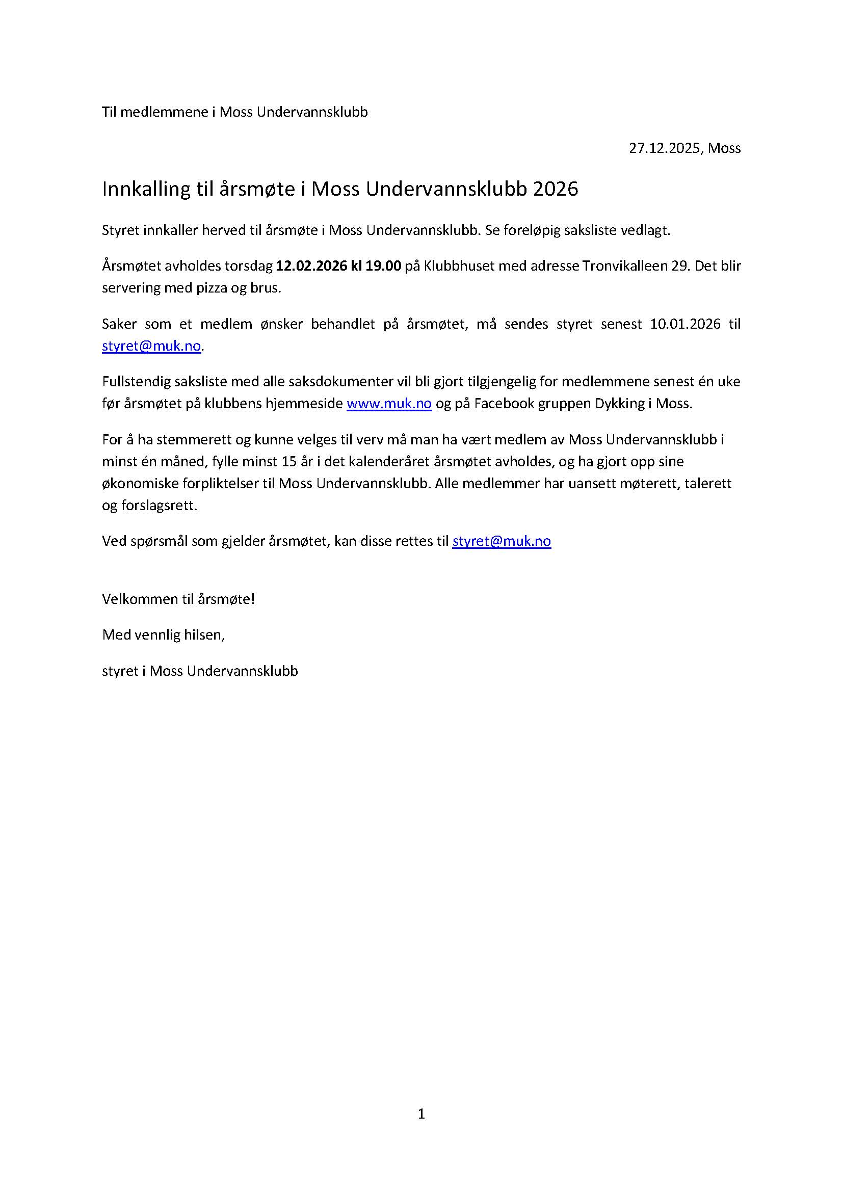 Årsmøte 12.02.2026