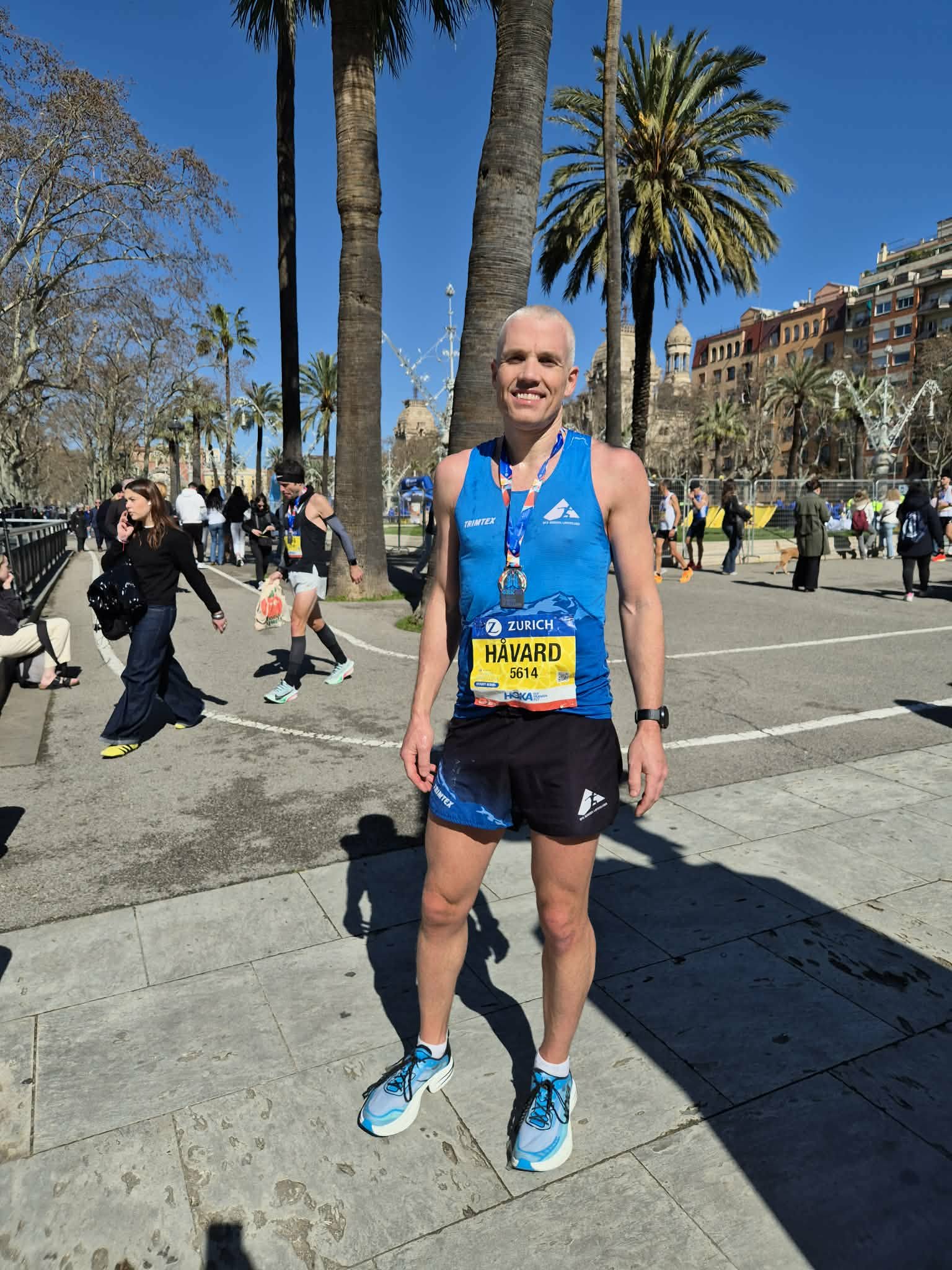 Image for Flere løpere fra BFG Bergen løpeklubb løp Barcelona Marathon 2026