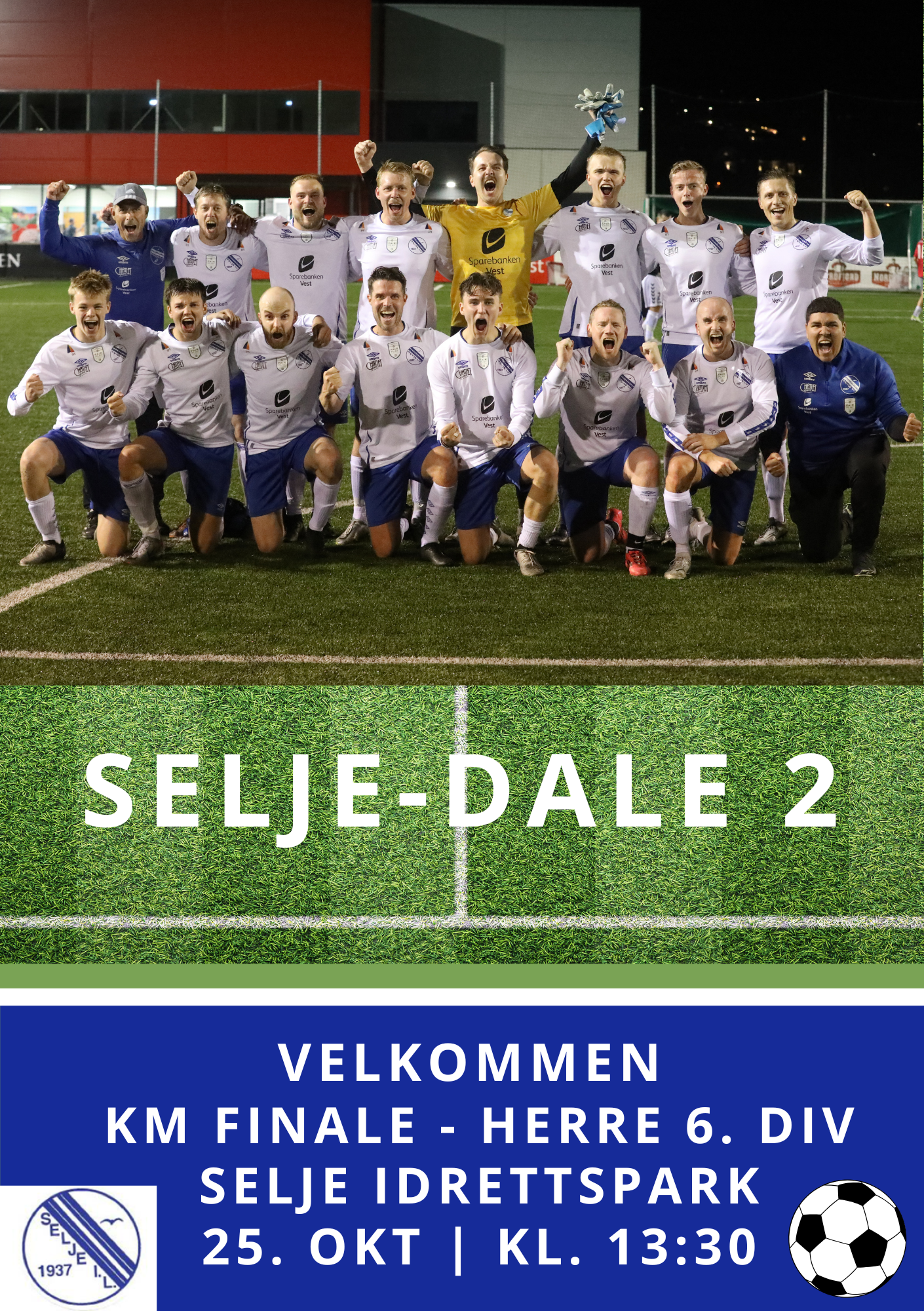 KM-finale Selje-Dale 2, lør. 25.10 kl.13.30
