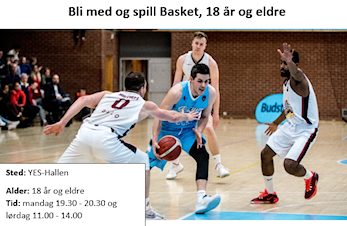 Bli med og spill Basket, 18 år og eldre