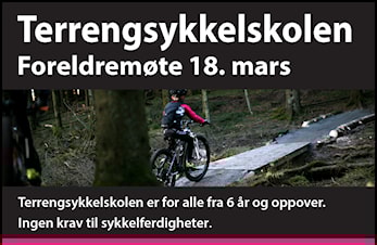 Terrengsykkelskolen 2019 - foreldremøte 18.mars