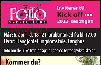 Kick off arrangeres onsdag 6.april