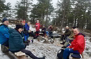 12 fremmøtte på alternativ "Juleflesketrim"