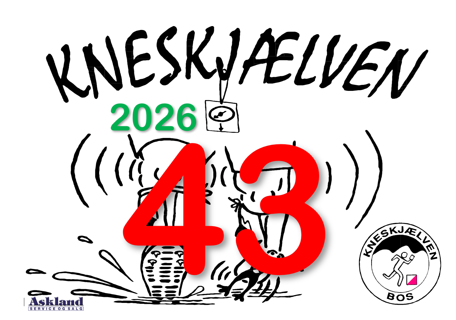 Den 43. utgaven av Kneskjælven arrangeres lørdag 7. november 