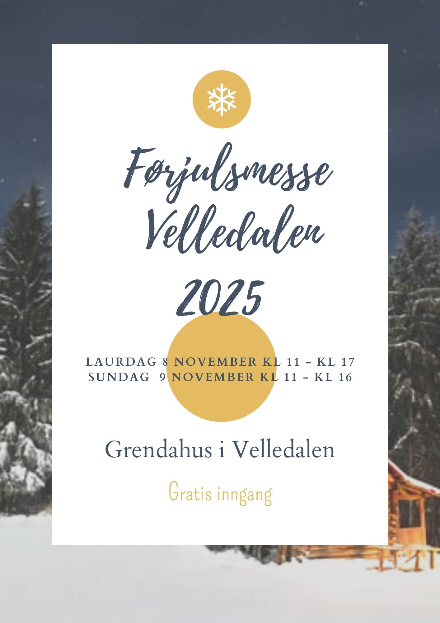 Du kan no melde inn ønskje til arbeidsoppgåve under Førjulsmessa