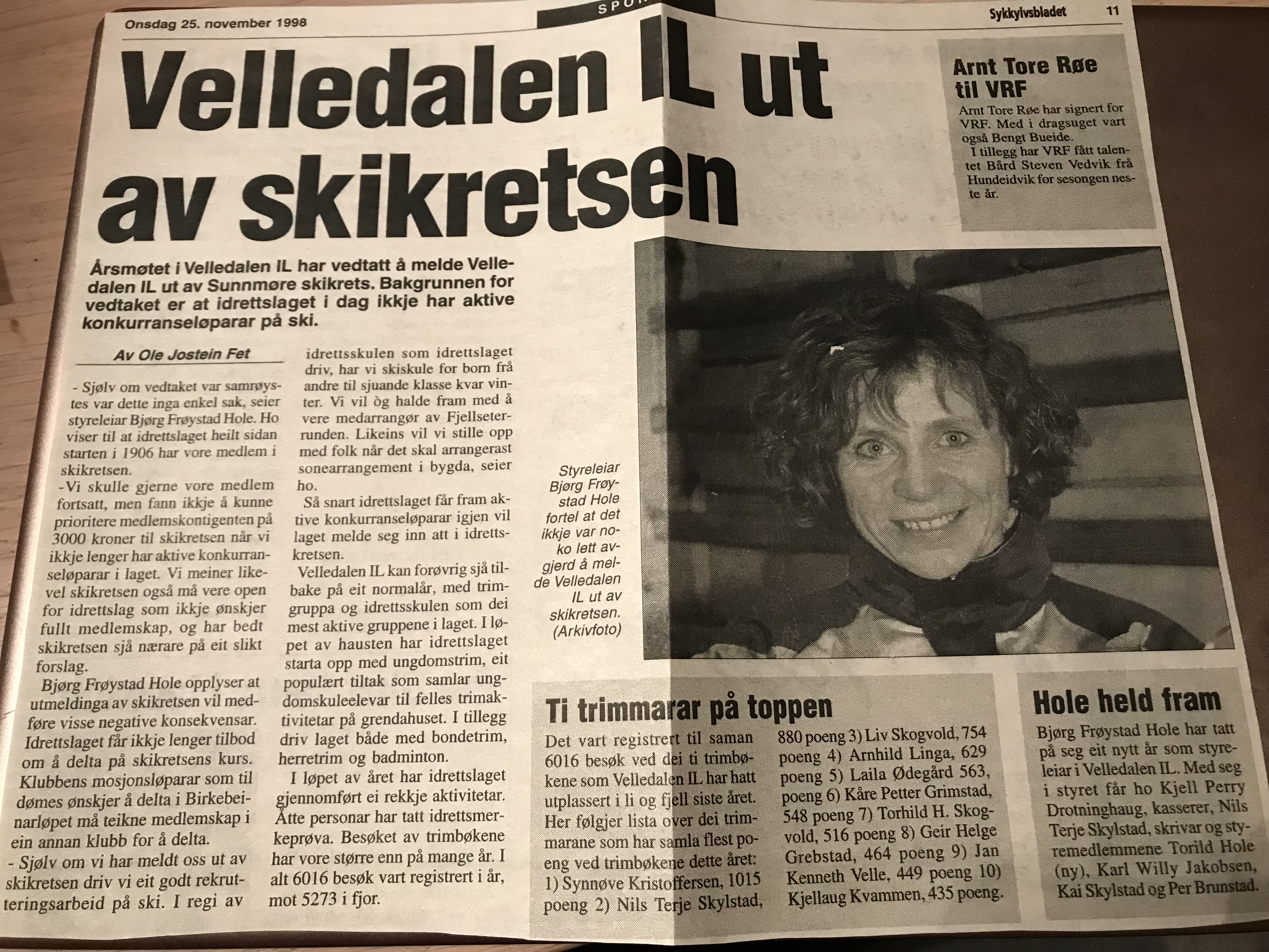 Klipp frå 1998: Ei omdiskutert sak 