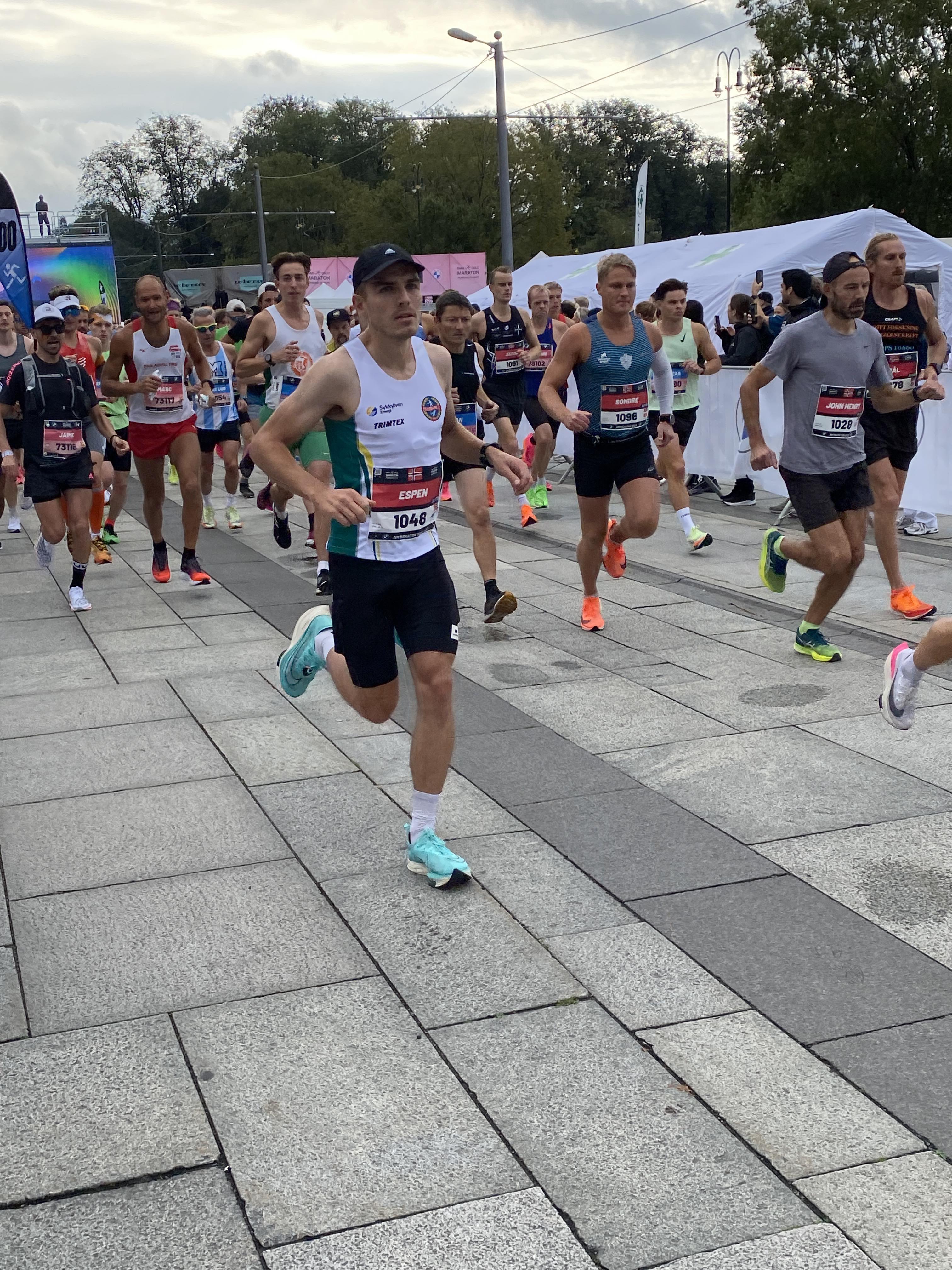 Espen sprang halvmaraton i Bergen