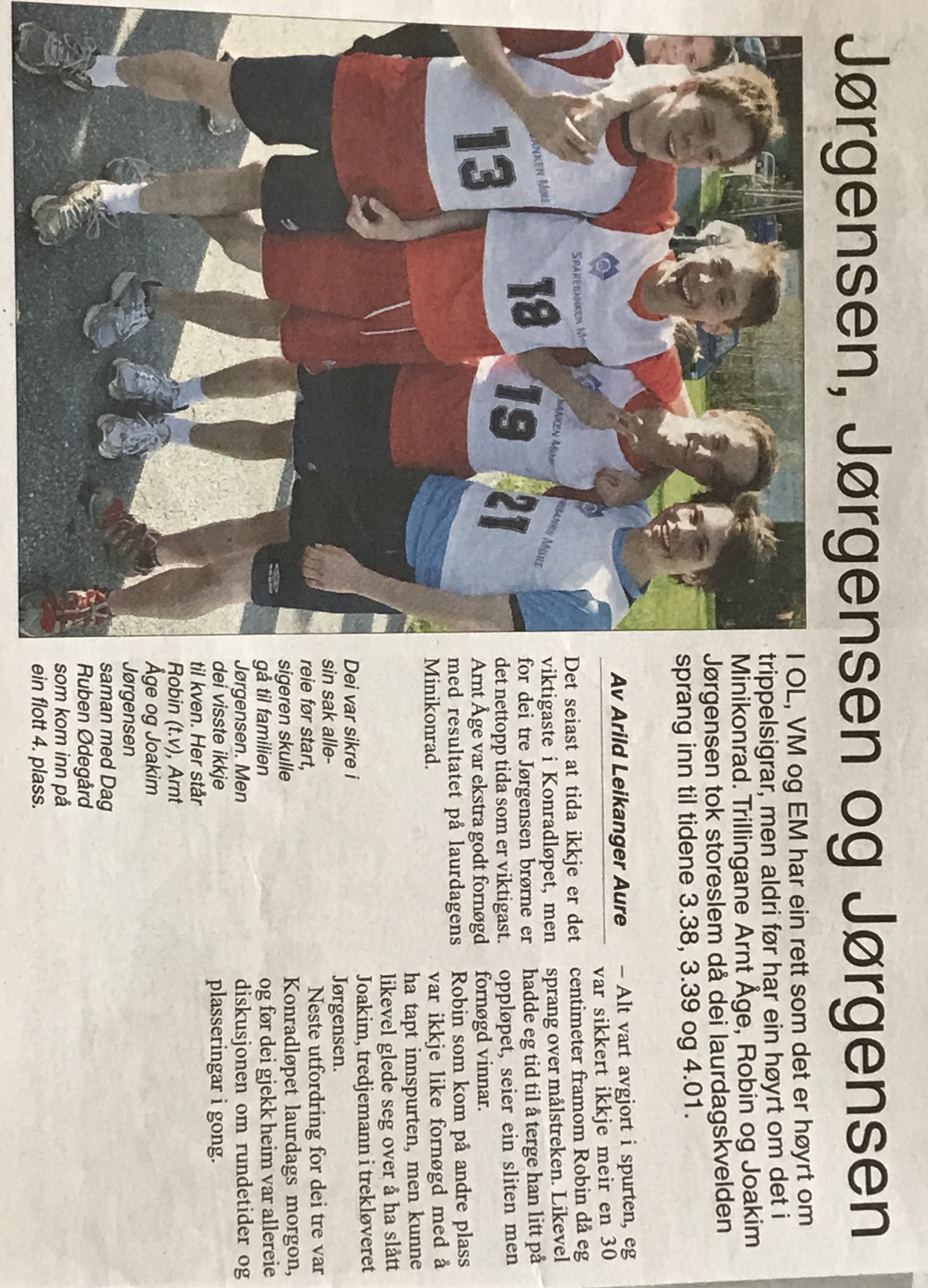 Image for Trippel Jørgensen under MiniKonrad 2011