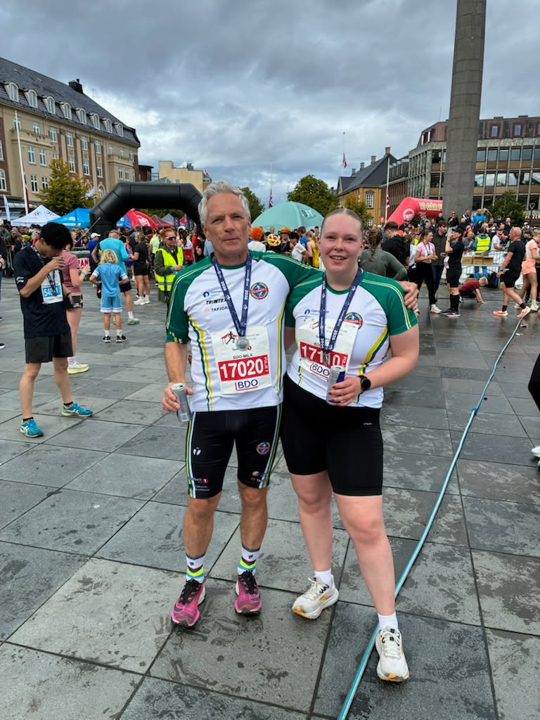 Trondheim Maraton: Alf Petter og Lovise var der.