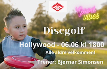 Discgolf 06.06 klokken 1800