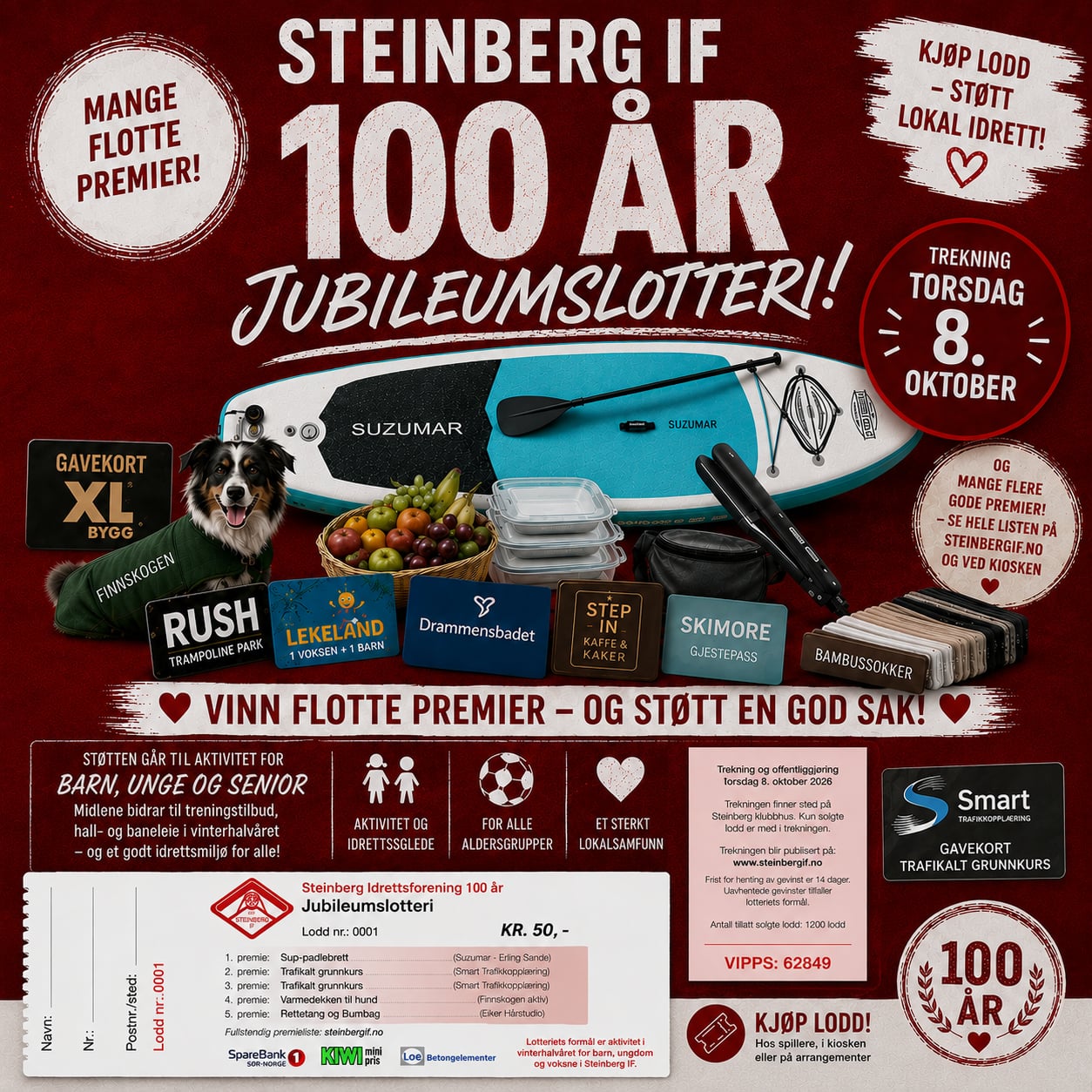 Image for Jubileumslotteri – vinn flotte premier! 