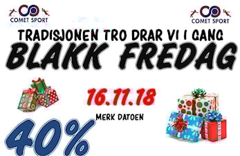 "Blakk Fredag" hos Comet Sport - 16. november
