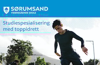 Studiespesialisering med Toppidrett som programfag på Sørumsand Videregående Skole fra høsten!