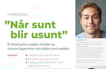 Foredrag - "Når sunt blir usunt"