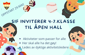 Åpen hall for 4-7. klasse!