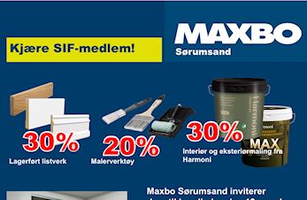Vår Hovedsponsor Maxbo Sørumsand inviterer til handledag 12.mars!