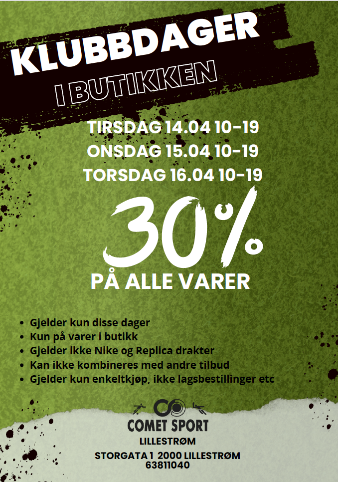 Klubbdager på Comet Sport! 