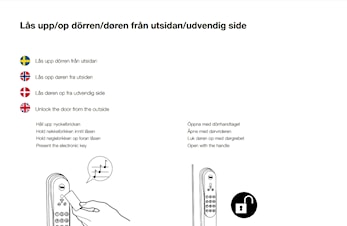 Ny dørlås på brakka Udduvoll