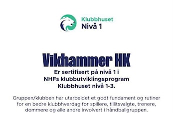 Sertifisert på nivå 1 i Klubbhuset