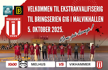 2. Kvalifiseringsrunde til Bringserien i Malvikhallen 5. oktober.
