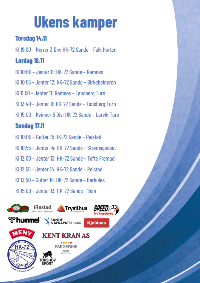 Mange fine kamper denne uken - Uke 46