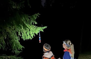 Refleksturen ble gjennomført i striregn!