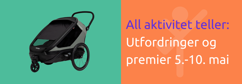 Vi er i gang! Ukens utfordring: All aktivitet teller!