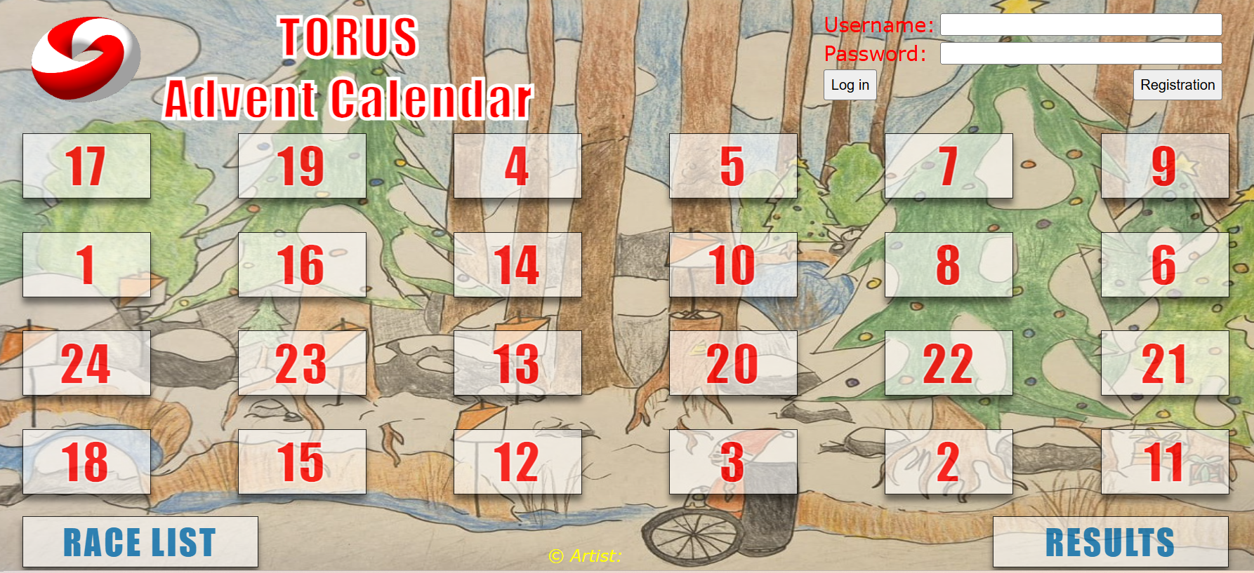 Bli med på verdens største o-julekalender!