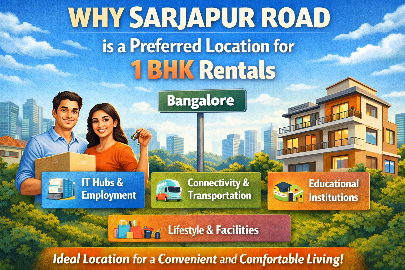 How to Find the Best 1 BHK House for Rent in Sarjapur Road Bangalore