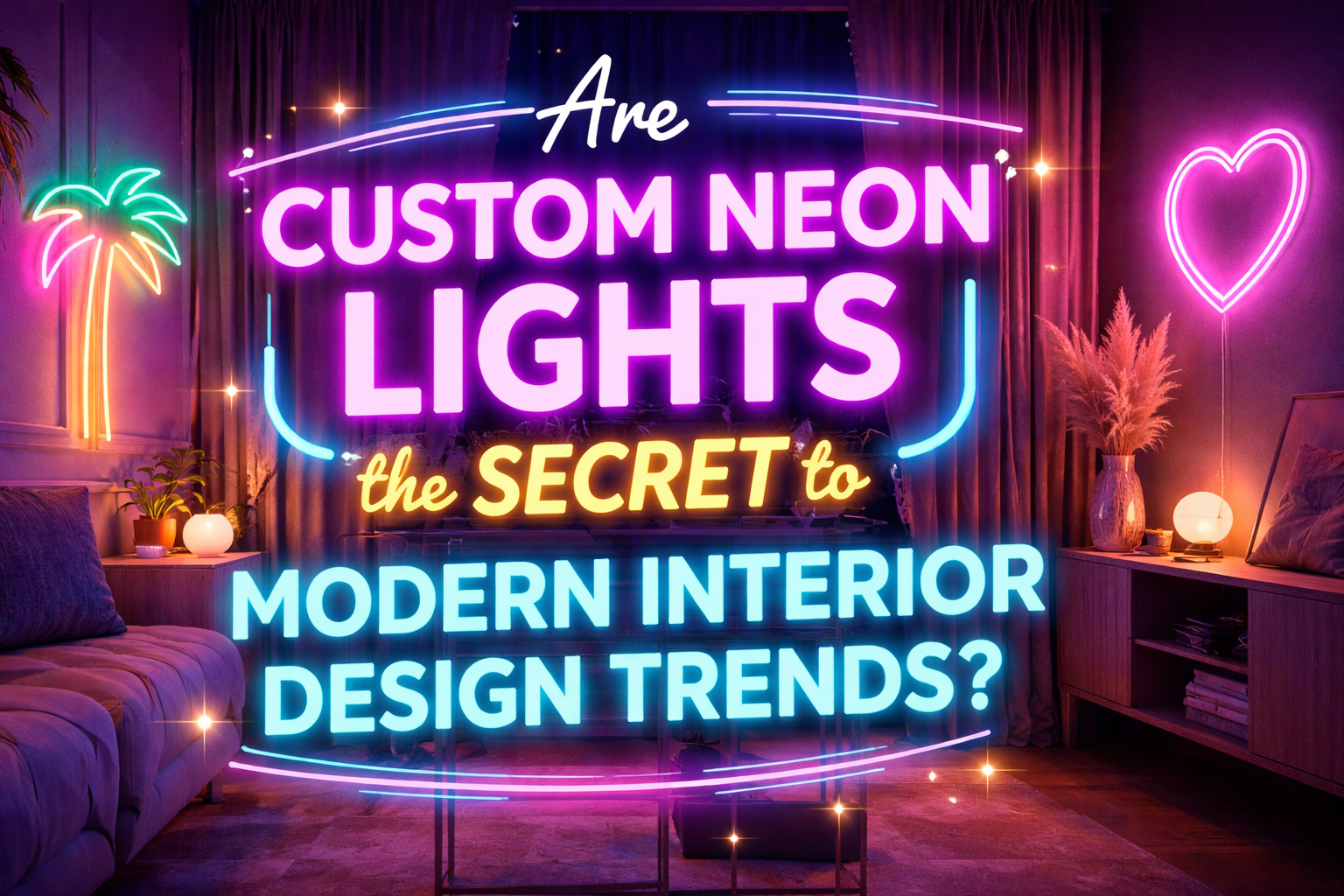 How Can Custom Neon Lights Enhance Restaurant and Café Ambience?