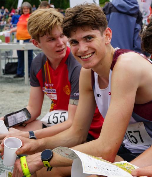 Klare juniorvinnere under sprinten på O-festivalen!