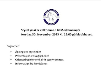 Medlemsmøte