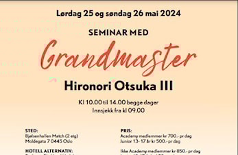 Trening med Grandmaster i mai