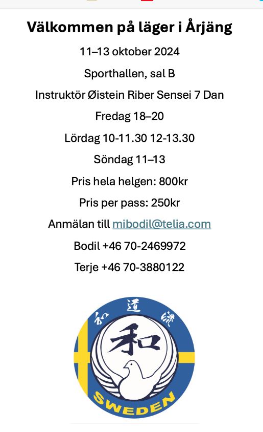 Høstleir i Årjäng