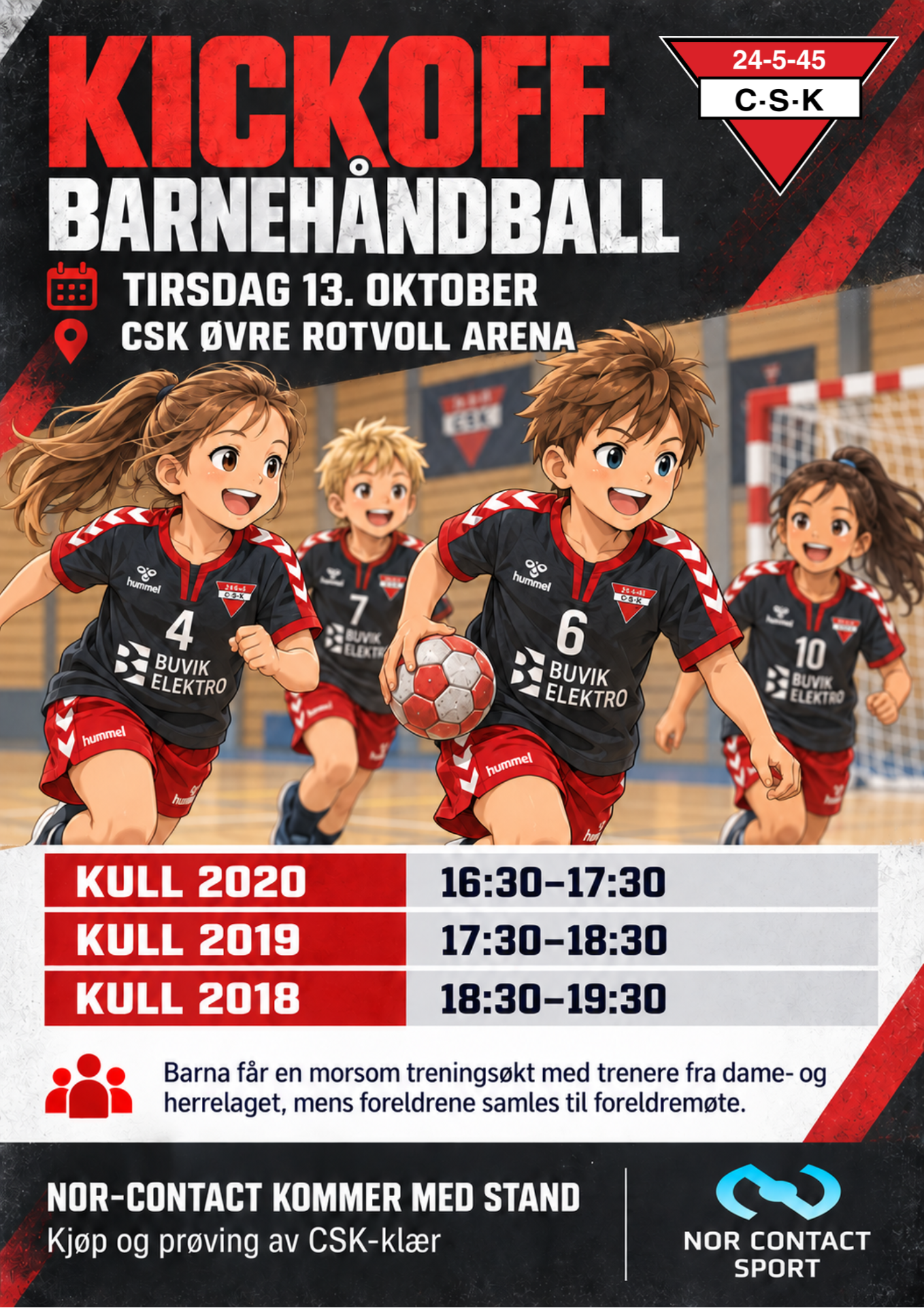 Kickoff CSK barnehåndball for kull 2018-2020!