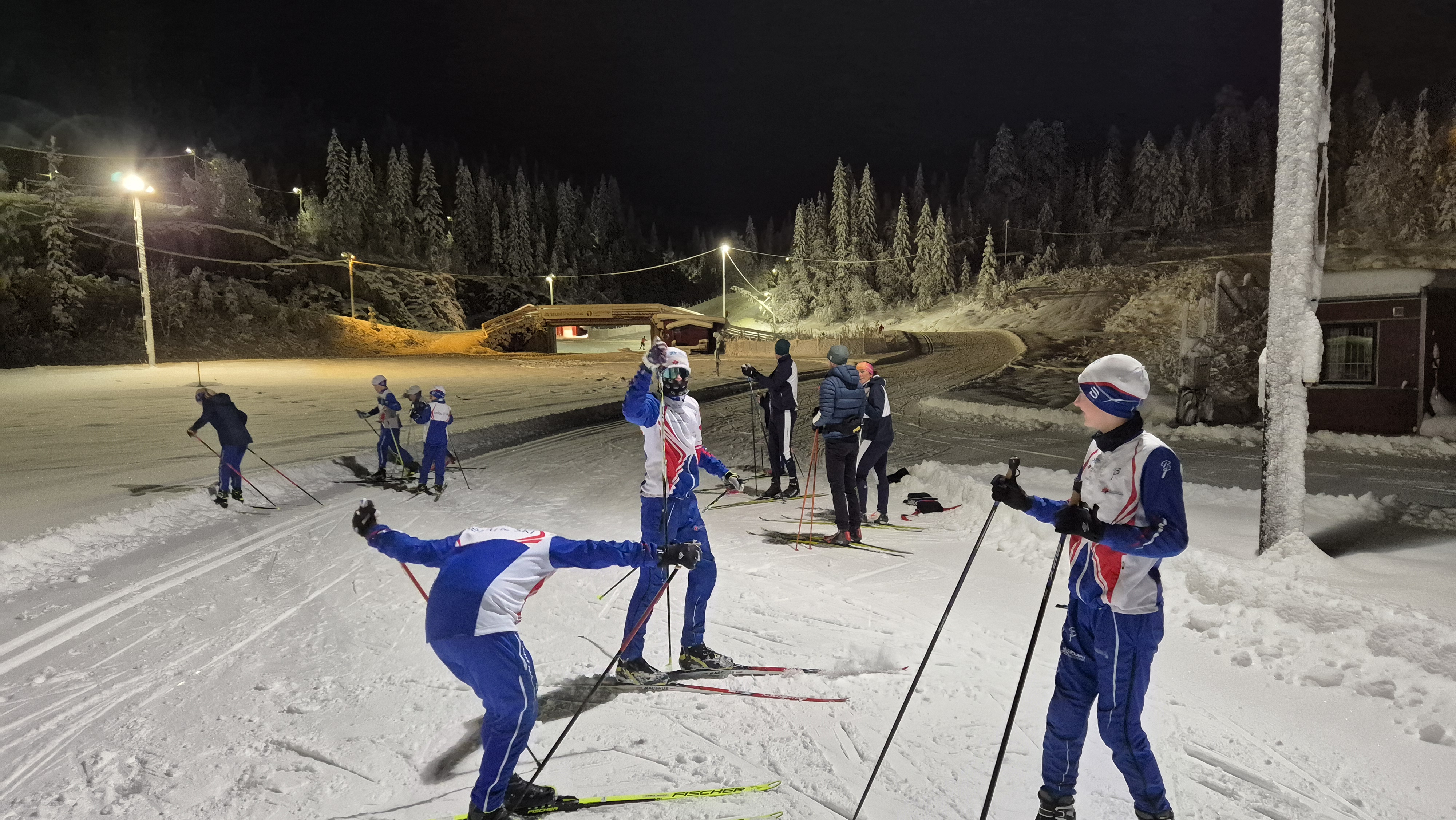 Første skitrening på Selbuskogen denne sesongen