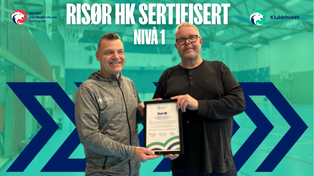 Risør HK er sertifisert på Nivå 1