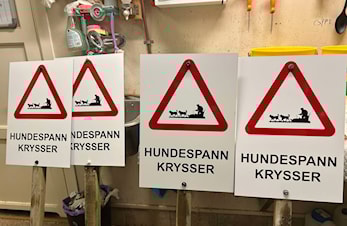 Vi har kjøpt skilt som vi skal sette opp