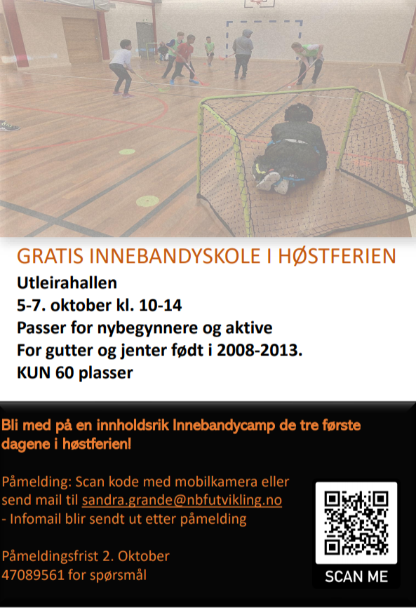 Gratis Innebandyskole i høstferien