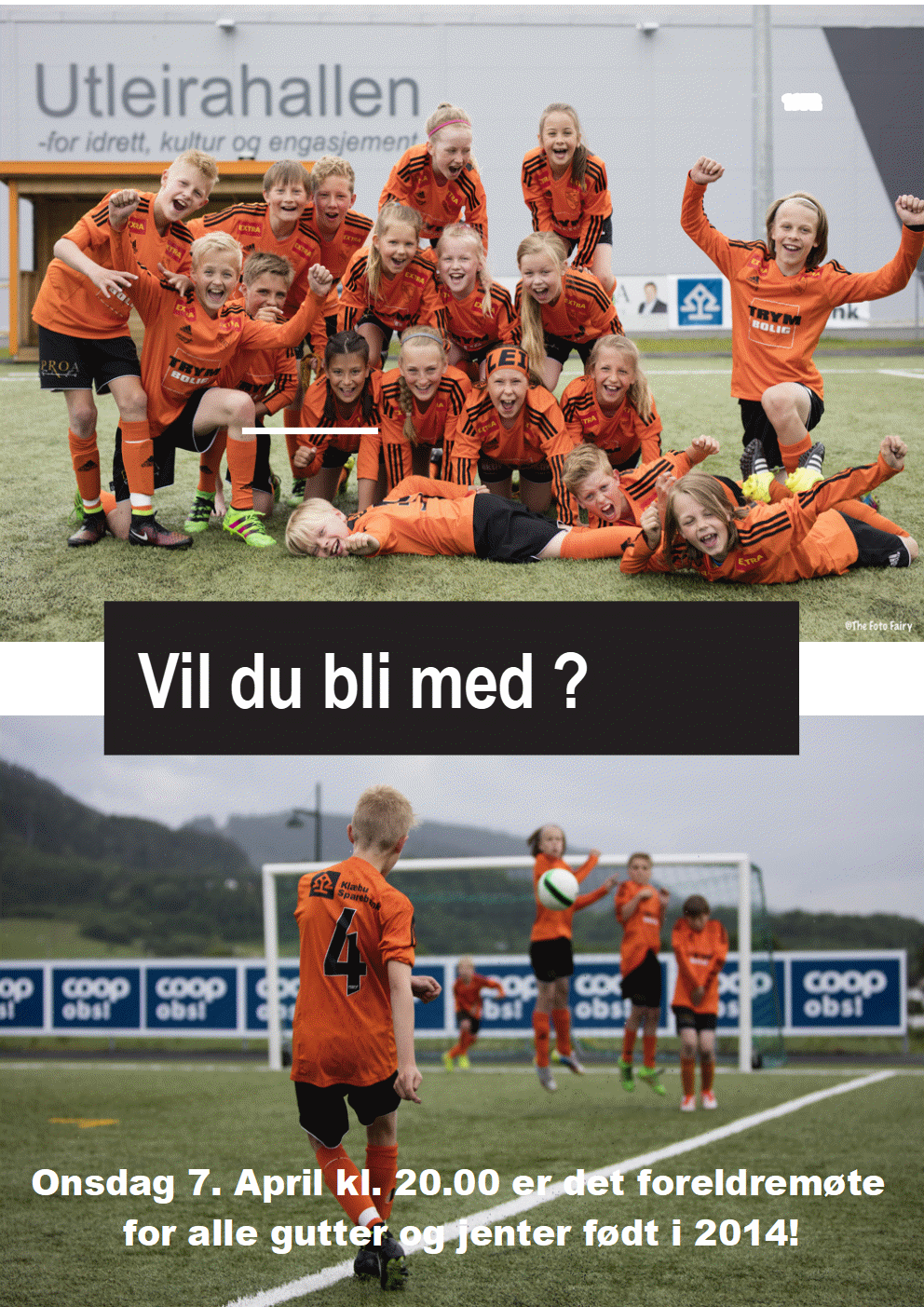 Endelig starter vi opp med fotball for gutter og jenter født i 2014