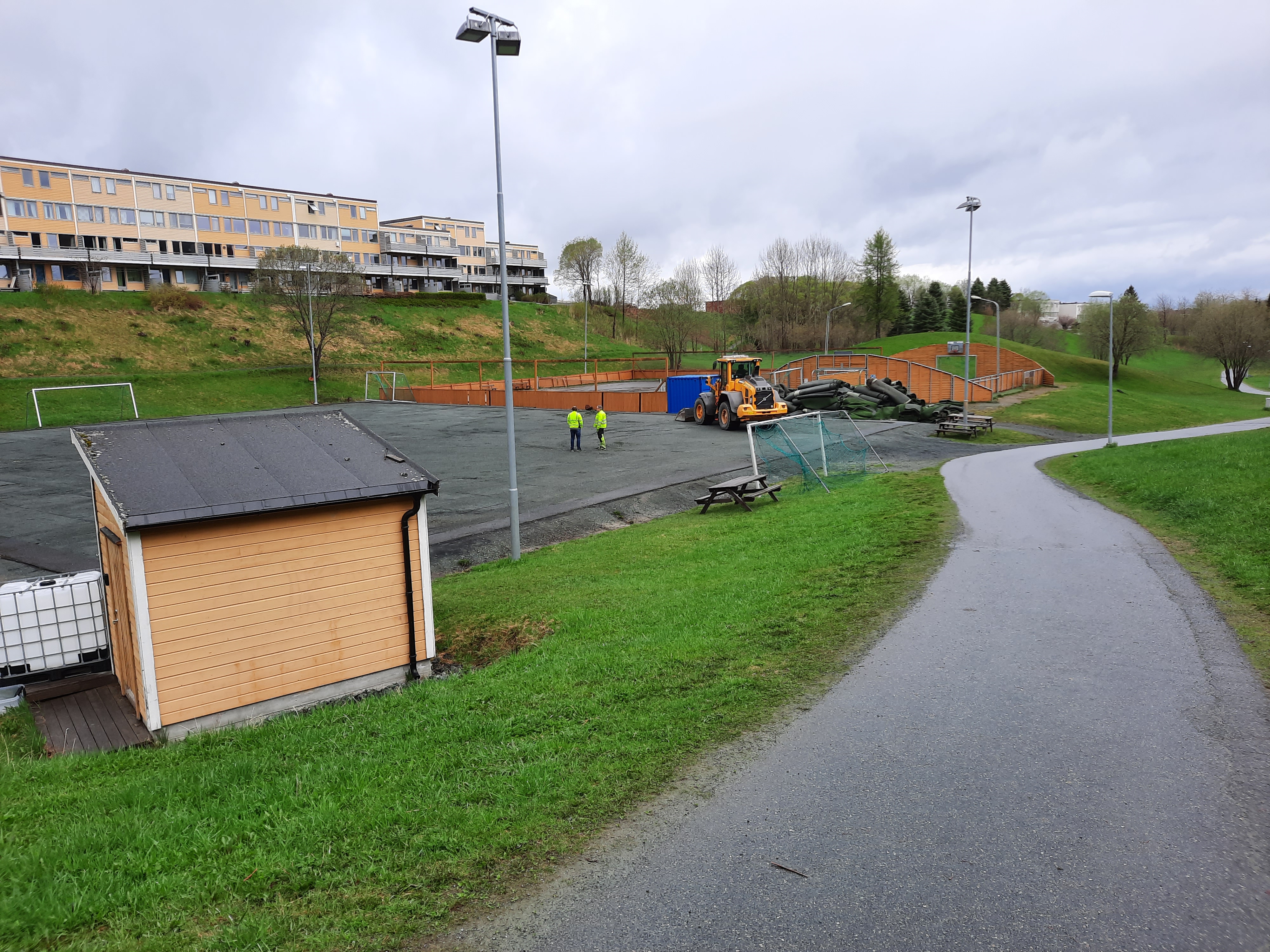 Grunnarbeid i Stordalen - Lagstreningene flyttes til Sandflata Gress