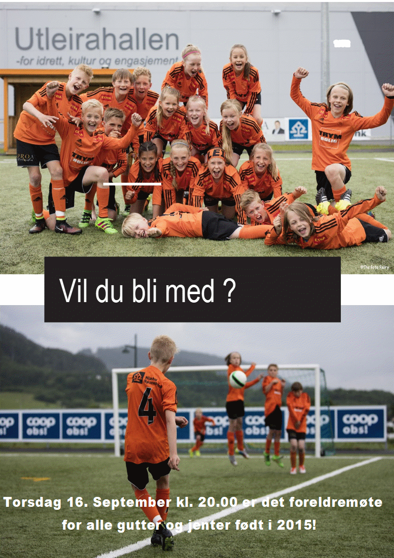 Oppstart av fotball for gutter og jenter født i 2015